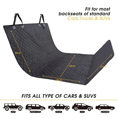 Image of Car Boot Cover for Dogs, Liner Protector Waterproof, Washable, Dirt Resistant Soft Nonslip Mat + Bumper Flap Protective Blanket Cargo Trunk Travel Cars, SUVs, Trucks