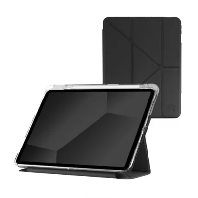 Image of STM Goods OPP Protective Case Compatible with Apple iPad Air 11 Inch (M2 2024) Innovative Origami Magnetic Cover, Slim, Integrated Pencil Holder Black