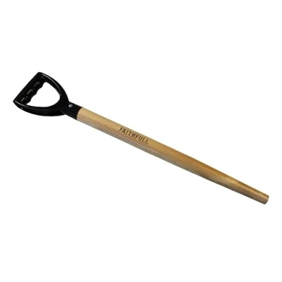 Image of Faithfull Replacement PYD Handle Straight Taper Ash Wood 71cm (28in) Spades, Forks, and Shovel