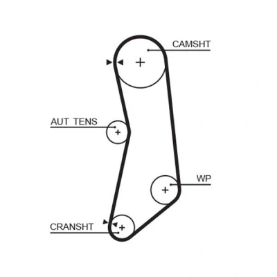 Image of 55193659, 55203784 Timing Belt GATES FleetRunner Micro V Stretch Fit 5626XS 125 1000mm 22mm FIAT: Panda II Hatchback