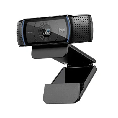 Image of Logitech, C920 HD Pro Webcam, Full 1080p Video Calling and Recording, Dual Stereo Audio, Stream Gaming, Two Microphones, Small, Agile, Adjustable, Black (Renewed)