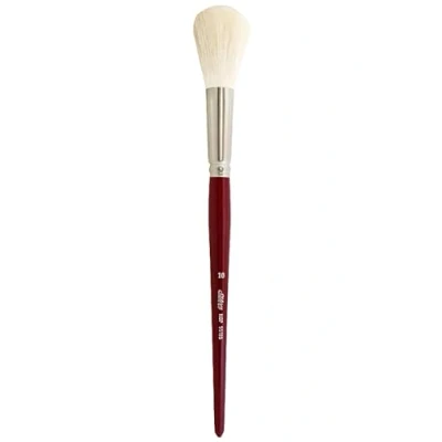 Image of Silver Brush Limited 5518S Mop White Round Paintbrush, Oil, Acrylic, and Watercolour Brush, Short Handle, Size 16