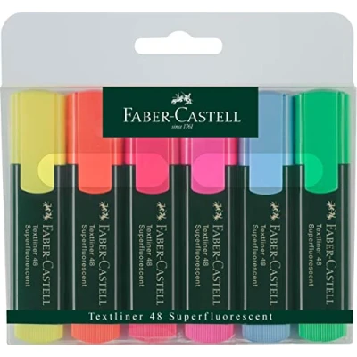Image of Faber Castell 48 Textliner (Wallet of 6)