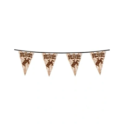 Image of Wild West Plastic Pennant Bunting 6m