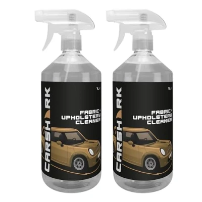 Image of CARSHARK Fabric and Upholstery Cleaner 1 Litre Spray, Safe on Car Interiors, Removes Tough Stains, No Dull Residue