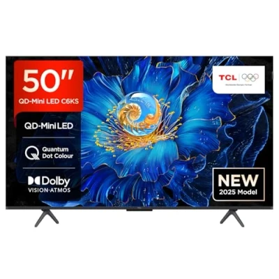 Image of TCL 50C6KS UK 50 Inch C6KS Premium 4K Ultra HD HDR QD Mini LED Smart TV 2025