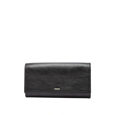 Image of Fossil Women&#039;s Logan Flap Clutch, Black, One Size