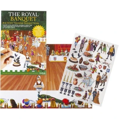 Image of The Royal Banquet Rub Down Transfers Scene