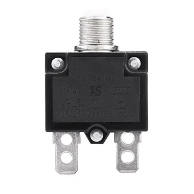 Image of Reset Thermal Switch,AC 125/250V Black Circuit Breaker Overcurrent Overload Protector for Generator(15A)