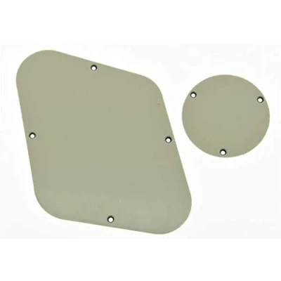 Image of Dopro LP Rear Control Plate Switch Cavity Cover For USA Les Paul Aged White 3 Ply