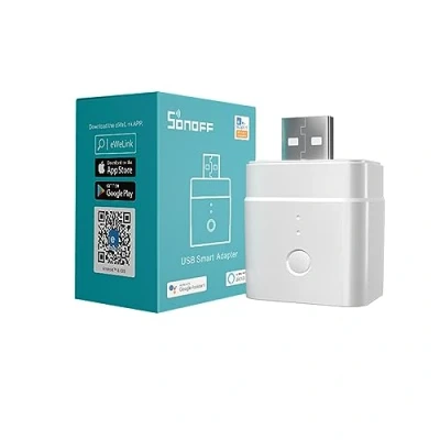 Image of SONOFF Micro USB Adaptor, 5V Smart WiFi Switch, Works with Alexa/Google Home, Remotely Controllable, Voice Control, Timer Function, No Hub Required, for Type A Devices