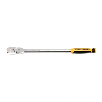 Image of GearWrench 3/8&quot; Drive 120XP Dual Material Handle Flex Head Teardrop Ratchet 81210XP