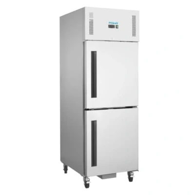 Image of Polar Refrigeration G Series 300 W Upright Stable Door Gastro Fridge 600 Litre, Stainless Steel, Size: 2010(H) x 680(W) 800(D)mm, 2C to 5C, Energy Rating C, CW193