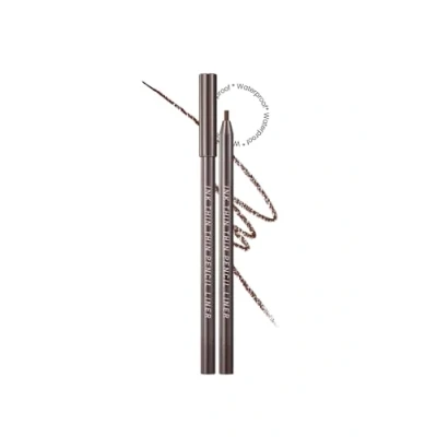 Image of Peripera Ink Thin Pencil Eyeliner Long Lasting Formula Non Irritating Cacao Brown 2mm