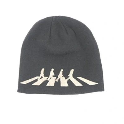 Image of Beatles The Beanie Hat Cap Abbey Road Official black
