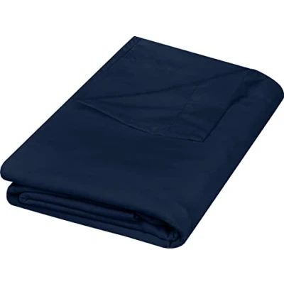 Image of Utopia Bedding Flat Sheet Soft Brushed Microfiber Fabric Shrinkage &amp; Fade Resistant Top Easy Care 1 Only (Queen, Navy)