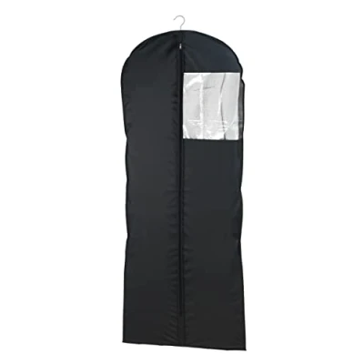 Image of WENKO Suit Bag Deep Black 150x60 cm, 150 x 60 cm