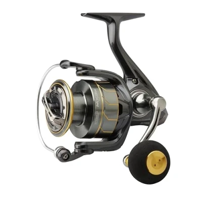 Image of Mitchell MX3SW Spinning Reel, Fishing Reels, Sea Inshore/Nearshore Fishing, The Ideal Reel for a Wide Range of Applications, Unisex, Silver and Gold, 6000