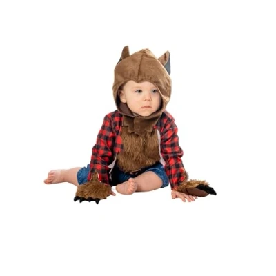 Image of Bristol Novelty 301570 Werewolf Toddler Costume, Boys, Girls, Brown, Red, Black, Age 2 3 Years