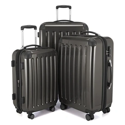 Image of HAUPTSTADTKOFFER Alex Set of 3 Hard side Luggages Trolley Suitces Expandable, TSA, (S, M &amp; L), graphite