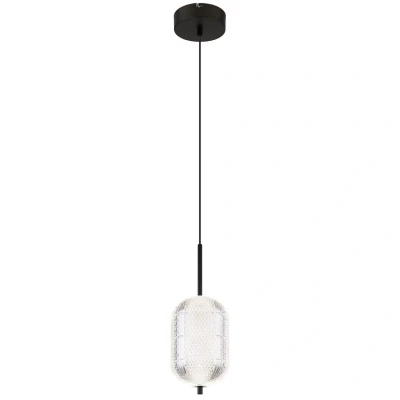 Image of Kurius Slim Pendant Ceiling Light Matt Black LED 3000 4500K