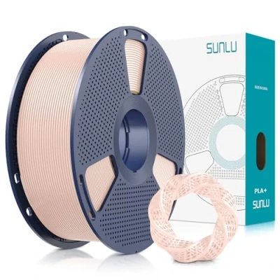 Image of SUNLU PLA Plus 3D Printer Filament, 1.75mm PLA+ Filament for FDM &amp; Pens, Neatly Wound Strong and Toughness, Dimensional Accuracy +/ 0.02 mm, 1KG Spool(2.2 LBS), Skin
