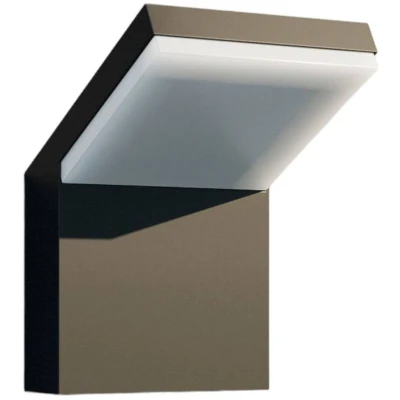 Image of LED Outdoor Wall Light &#039;Yolena&#039; (Modern) in Black Made of Aluminium (1 Source,) from Arcchio lamp for Exterior/Interior Walls, House, Terrace und Balcony