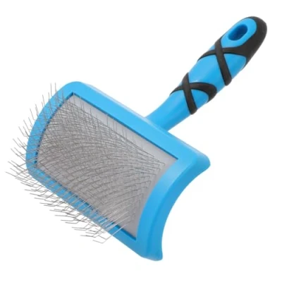 Image of GROOM PROFESSIONAL Amplifier Soft Slicker Dog Brush Grooming Perfect Hair for Adding Volume &amp; Removing Tangles Ideal Breeds That Require Maximum Medium