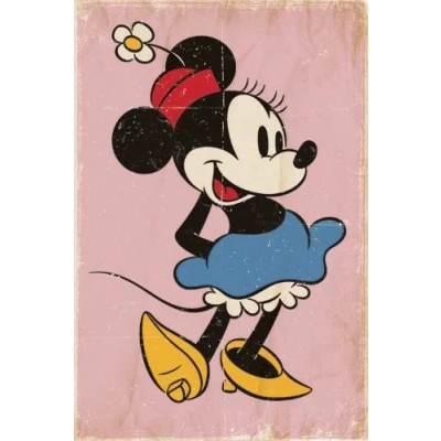 Image of Disney Junior Pyramid International Retro Minnie Mouse Maxi Poster, Multi Colour, 61 x 91.5 1.3 cm