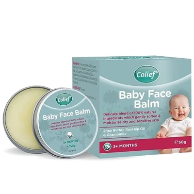 Image of Colief Baby Face Balm 100% Natural Oils &amp; Butters for Infants Gently Moisturise Baby&#039;s Dry Sensitive Skin Contains Shea Butter, Chamomile, Rosehip Oil, Coconut Oil Babies 3+ Months 50g