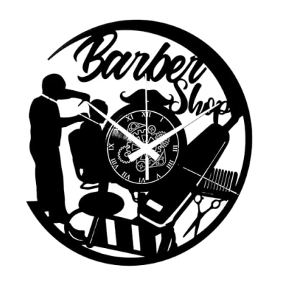 Image of Instant Karma Clocks Vinyl Wall Clock Barber Shop Hairdressers Beauty Salon
