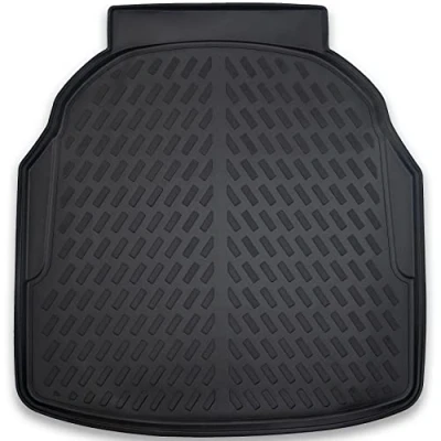 Image of ELMASLINE Boot Liner for Mercedes Benz E Class W212 2009 2016 (Saloon), Extra High 5 cm Edge, 3D Rubber Mat