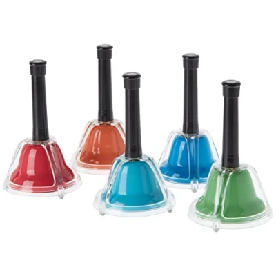 Image of Percussion Workshop CB5 Coloured Combi Hand Bells (Set of 5)