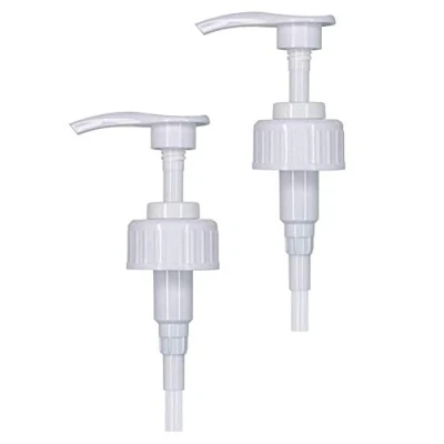Image of IBEX MART 38mm White Pelican Pump Dispenser For 5 Liter Container Pack of 2, Dispenses 5ml Dose 5ltr Hand Soap