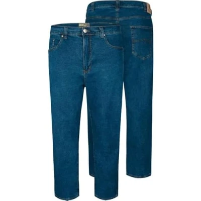 Image of KAM Jeanswear Men&#039;s Stretch Quality Stonewash Jeans Blue 44W X 30L