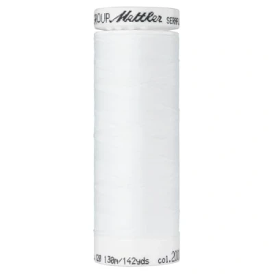 Image of Mettler Seraflex Elastic Thread 50wt 142yd White