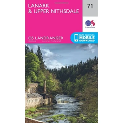 Image of Landranger 71 Lanark &amp; Upper Nithsdale Map With Digital Version