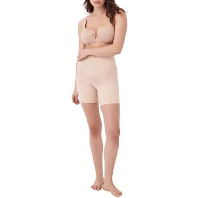 Image of Spanx Shapewear for Women Tummy Control Power Short (Regular and Plus Size), Soft Nude, XXL