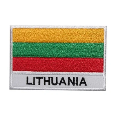 Image of Lithuania National Country Flag Patch Iron On Sew Embroidery Badge