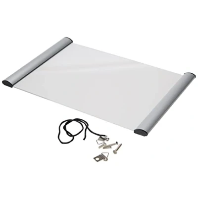 Image of Stewart Superior A4 Aluminium 2 Sided Front Loading Picture/Poster Snap Frame Silver