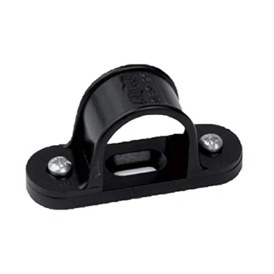 Image of Electrical4all 20MM Black Plastic PVC Conduit Saddles (10)
