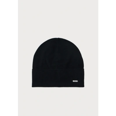 Image of BOSS Women&#039;s lari_hat Beanie, Black, ONESI