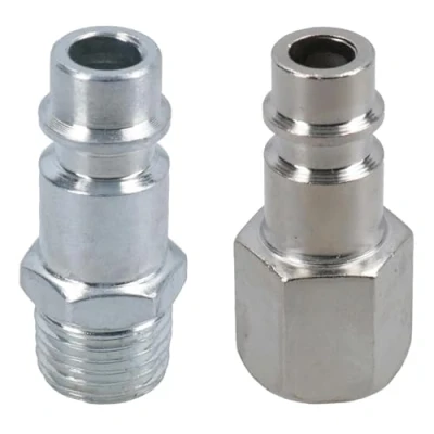Image of Euro Air Line Hose Compressor Fittings Connector Male Quick Release 2 Pack 1/4&quot;
