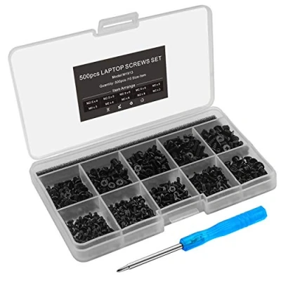 Image of Mcsher 500pcs Laptop Notebook Screws Set Kit for IBM HP Dell Lenovo SAMSUNG Sony Toshiba Acer Gateway with Screwdriver