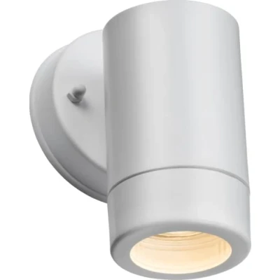 Image of KnightsBridge EAMON 230V IP54 GU10 Polycarbonate Single Wall light White