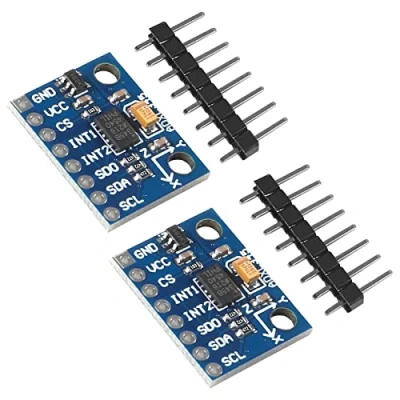 Image of AEDIKO 2pcs GY 291 ADXL345 3 Axis Digital Acceleration of Gravity Tilt Module IIC/SPI Transmission