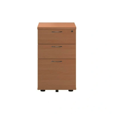Image of First Tall Under Desk Pedestal 3 Drawer Beech KF90261