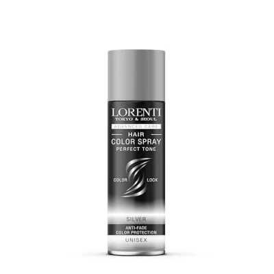 Image of Lorenti Hair Color Spray Temp Perfect Tone Anti Fade Colour Protection Silver 150 ml