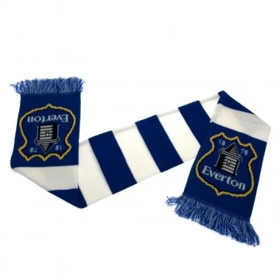 Image of Everton Fc Bar Scarf Blue &amp; White Official Merchandise