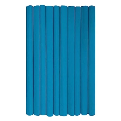 Image of Interdruk Crepe Paper Rolls for Kids, DIY and Decorations Pack of 10 Reels (50cm x 200cm, 28g/m2) 19 Turquoise